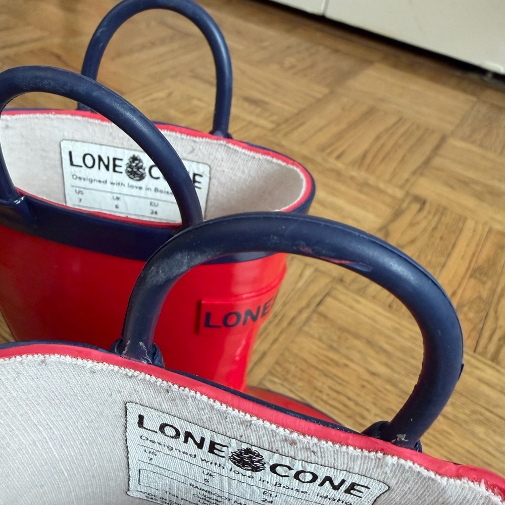 Lone Cone Toddler Red Rain Boots - Picture 4 of 7